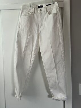Banana Republic White Straight-Leg Women's Jeans